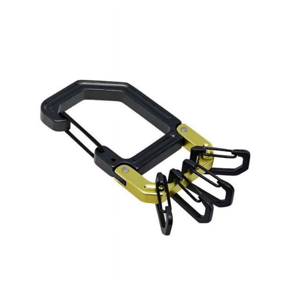 Picture of HILLMAN 9984919 CARABINER BK/GN ALUM (EA)