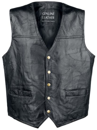 Picture of Bf Systems GFVXLG Giovanni Navarre   Italian Stone Design Genuine Leather Vest (EA)