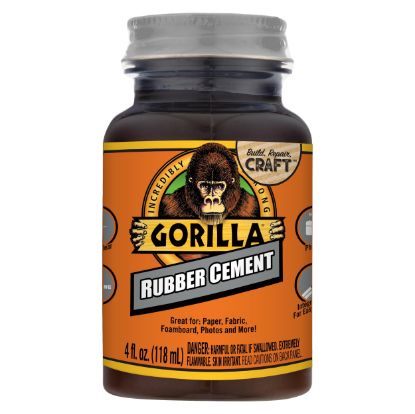 Picture of GORILLA 105779 RUBBER CEMENT INDOOR 4OZ (PK-6-EA)