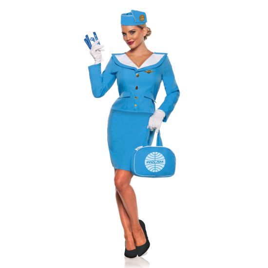 Picture of Underwraps Child Code UR30519S ADLT PAN AM AIR STEWARDESS SM (EA)
