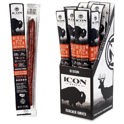 Picture of ICON MEATS 74059 BISN/PORK JRKY ORGNL 1OZ (PK-24-EA)