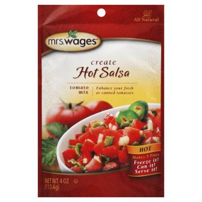 Picture of MRS. WAGES W573-J7425 HOT SALSA TOMATO MIX 4OZ (PK-12-EA)