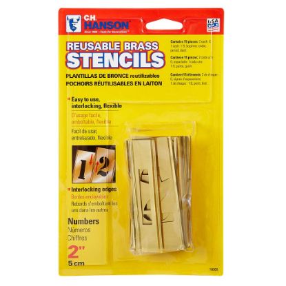 Picture of CH Hanson 10305 STENCIL SET 2"15PC BRASS (EA)