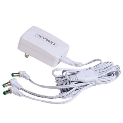 Picture of LEMAX INC 94563 POWER ADAPTOR 3OTLT WHT (EA)