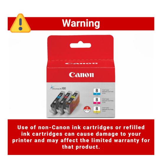 Picture of CNM CNMCLI8CLRPK CRTDGS;CLI-8;3 CLR PK (PK-3-EA)