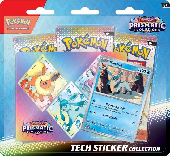 Picture of POKEMON PRISMATIC EVOLUTIONS 10-1022-101 TCH STCKR CLCTN SCLT/VLT (EA)
