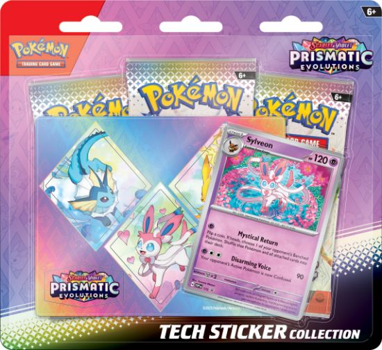Picture of POKEMON PRISMATIC EVOLUTIONS 10-1022-101 TCH STCKR CLCTN SCLT/VLT (EA)