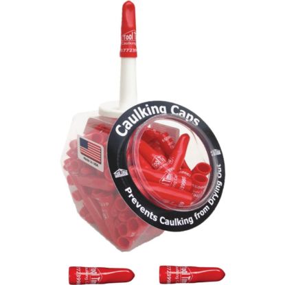 Picture of TOOL TIME CORP CC001 CAULKING CAP VINYL RED (PK-75-EA)