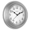 Picture of WESTCLOX(R) 46984A RND SILVER WALL CLOCK9" (EA)