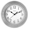 Picture of WESTCLOX(R) 46984A RND SILVER WALL CLOCK9" (EA)