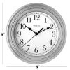Picture of WESTCLOX(R) 46984A RND SILVER WALL CLOCK9" (EA)
