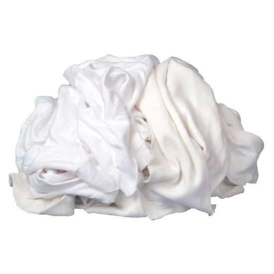 Picture of BUFFALO TECHNOLOGY 10520 WIPING RAGS WHITE 4LB (EA)