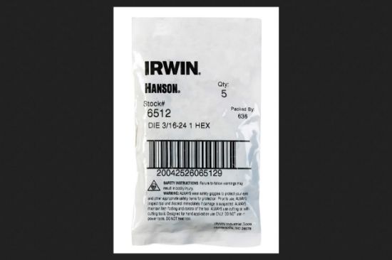 Picture of Irwin Unibit 6512 DIE HEX 1"3/16-24NS BULK (PK-5-EA)
