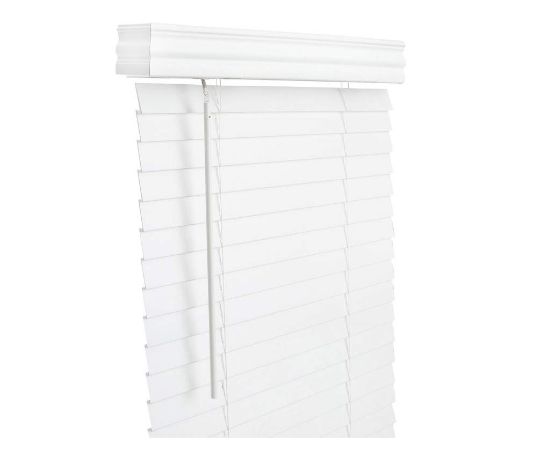 Picture of Living Accents FAX2460WH FAUXWD 2" WHT BLND 24X60 (EA)