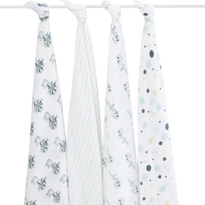 Picture of Unknown R101 aden and anais Swaddle Blanket in Royal (EA)