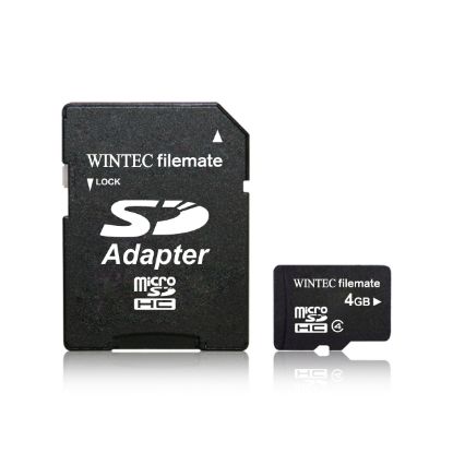 Picture of Unknown  Wintec Filemate 4 GB Class 4 microSDHC Card with SDHC Adapter (EA)