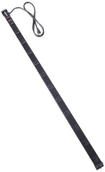 Picture of Unknown  Basics Heavy Duty Metal Surge Protector Power Strip with Mounting Brackets - 12-Outlet, 600-Joule (15A On/Off Circuit Breaker) (EA)