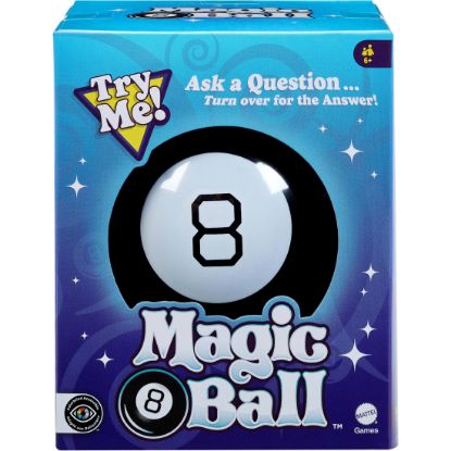 Picture of Mattel US Office Supplies 30188 MAGIC 8 BALL BLK/WHT 6Y+ (EA)