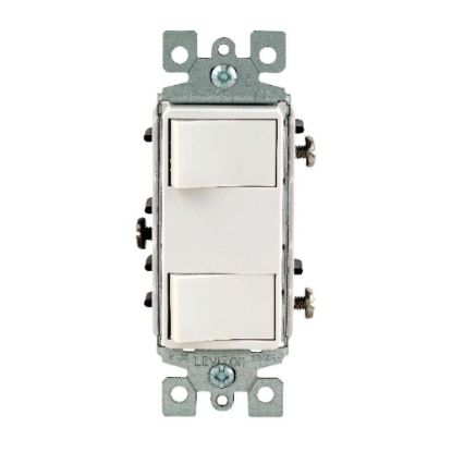 Picture of LEVITON MFG CO INC 01754-0WS DECOR CMBO SWTCH WH (EA)
