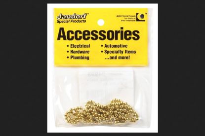 Picture of JANDORF SPECIALTY HARDWARE 94993 BEADED CHAIN BRASS #6 (PK-6-EA)