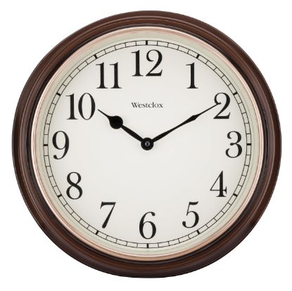 Picture of WESTCLOX(R) 73004P WALL CLOCK GLS/WD 15.5" (EA)