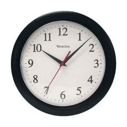 Picture of WESTCLOX(R) 461861 VENTURA BLACK WALL CLOCK (EA)