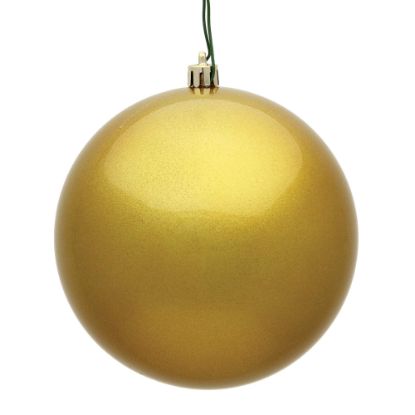 Picture of Vickerman N592508DCV 10" Gold Candy Ball UV Drilled Cap (EA)
