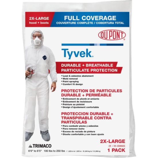 Picture of DuPont 141242/12 COVERALL TYVEK 2XL W/B&H (EA)