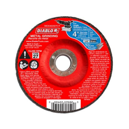 Picture of Diablo DBD040250701F METAL GRIND DISC 4"X5/8" (EA)
