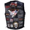 Picture of Bf Systems GFVBIK42L Diamond Plate Rock Design Genuine Buffalo Leather Biker Vest with 42 Patches (EA)