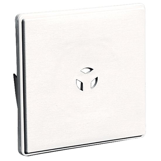 Picture of BUILDERS EDGE 1.3001E+11 BLOCK MOUNT WHT 6.6X6.6" (PK-10-EA)