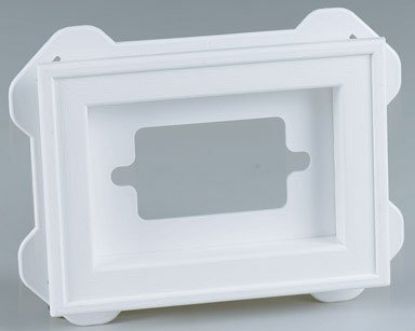 Picture of BUILDERS EDGE 130010001117 BLOCK MOUNT WHITE 7X8" (EA)