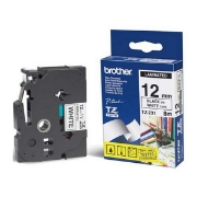Picture of Tze Standard Adhesive Laminated Labeling Tape, 0.47" X 26.2 Ft, Black On White