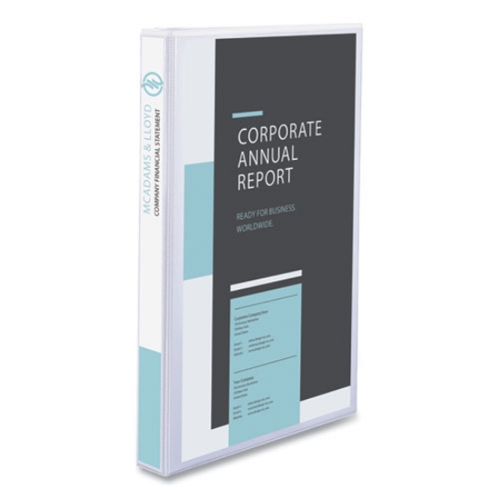 Picture of Legal Durable View Binder With Round Rings, 3 Rings, 1" Capacity, 14 X 8.5, White