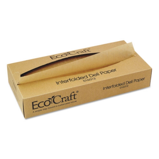 Picture of Ecocraft Interfolded Soy Wax Deli Sheets, 12 X 10.75, 500/box, 12 Boxes/carton