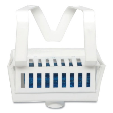 Picture of Non-Para Toilet Bowl Block, Lasts 30 Days, Evergreen Scent, White, 12/box