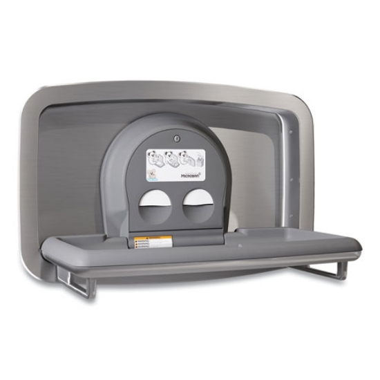 Picture of Baby Changing Station, Recessed Horizontal Mount, 37.06 X 21.63, Gray