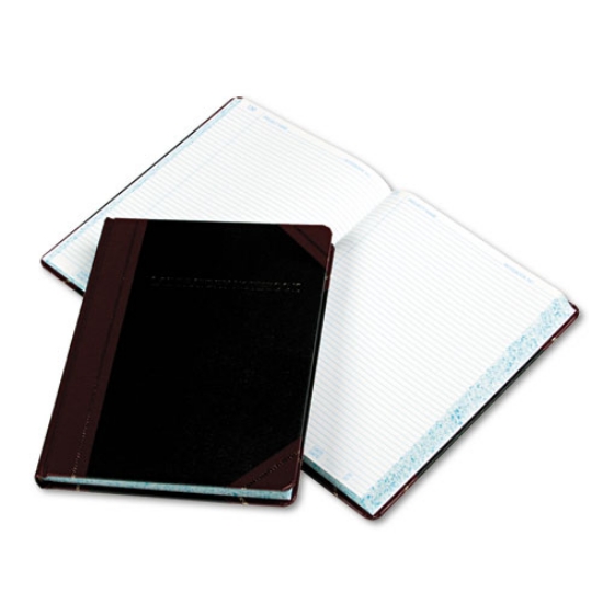 Picture of Laboratory Notebook, Data/Lab-Record Format, Black/Red Cover, (300) 10.38 x 8.13 Sheets