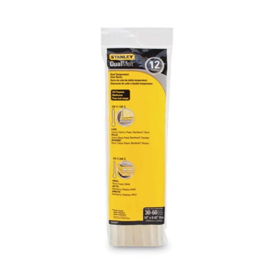 Picture of Dual Temperature 10" Glue Sticks, 0.45" X 10", Dries Clear, 12/pack