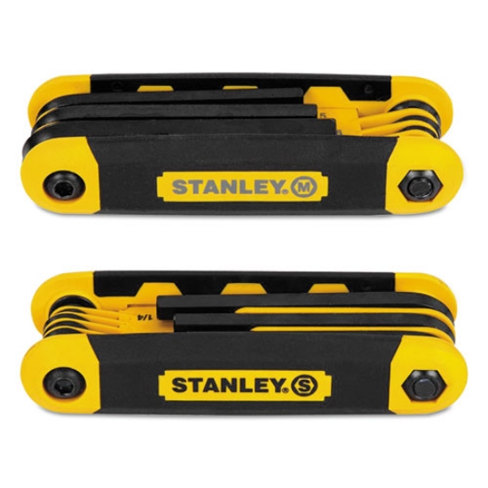 Picture of Folding Metric and SAE Hex Keys, 2/Pack, Yellow/Black