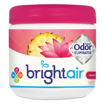 Picture of Super Odor Eliminator, Island Nectar And Pineapple, Pink, 14 Oz Jar, 6/carton