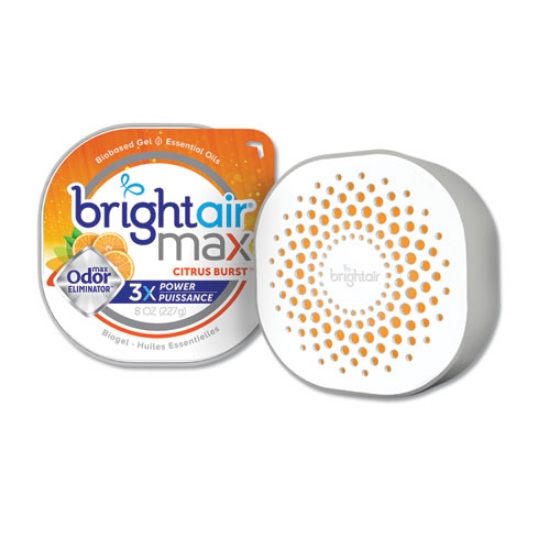 Picture of Max Odor Eliminator Air Freshener, Citrus Burst, 8 Oz Jar