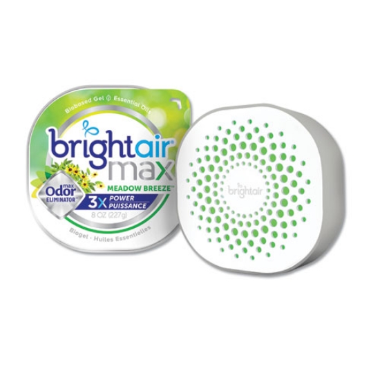 Picture of Max Odor Eliminator Air Freshener, Meadow Breeze, 8 Oz Jar, 6/carton