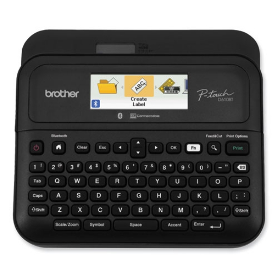 Picture of D-610BTVP Connected Label Maker with Color Display, 30 mm/s Print Speed, 14.2 x 6 x 13.3