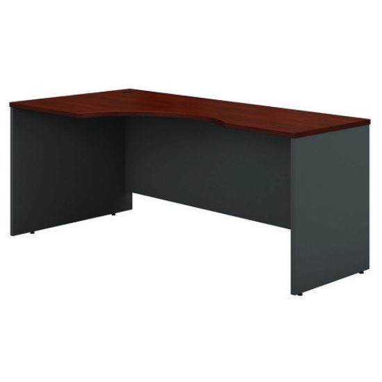 Picture of Series C Collection Left Corner Desk Module, 71.13" X 35.5" X 29.88", Hansen Cherry/graphite Gray