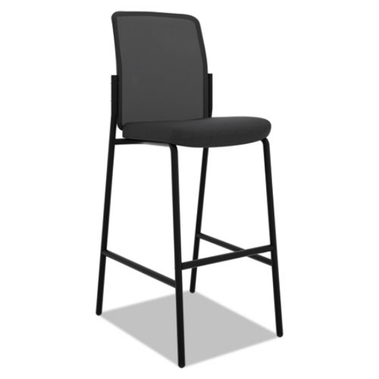 Picture of instigate mesh back multi-purpose stool, supports up to 250 lb, 33" seat height, black seat, black back, black base, 2/carton