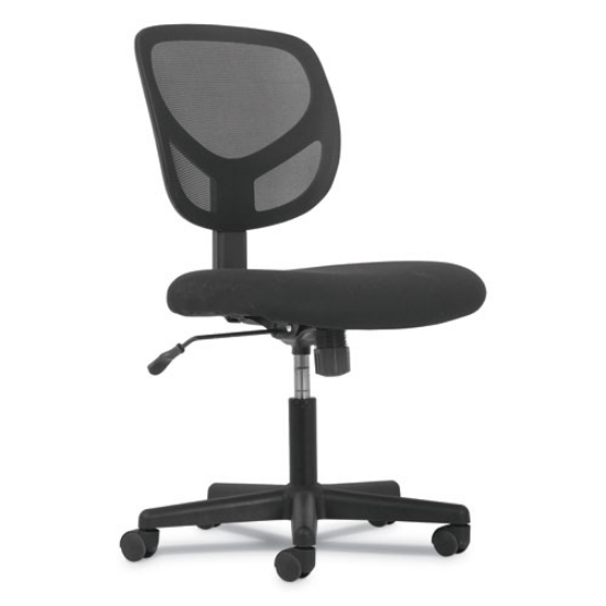 Picture of 1-Oh-One Mid-Back Task Chairs, Supports Up To 250 Lb, 17" To 22" Seat Height, Black