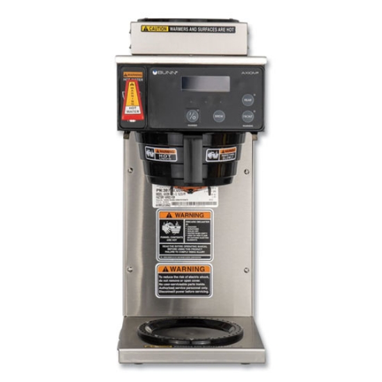 Picture of AXIOM DV-3 12-Cup Dual-Voltage Coffee Brewer with 3 Warmers, Silver/Black, Ships in 7-10 Business Days