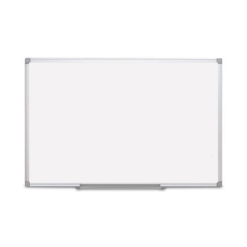 Picture of earth silver easy-clean dry erase board, 72 x 48, white surface, silver aluminum frame