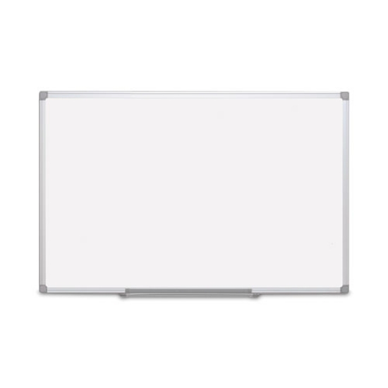 Picture of earth silver easy-clean dry erase board, 72 x 48, white surface, silver aluminum frame